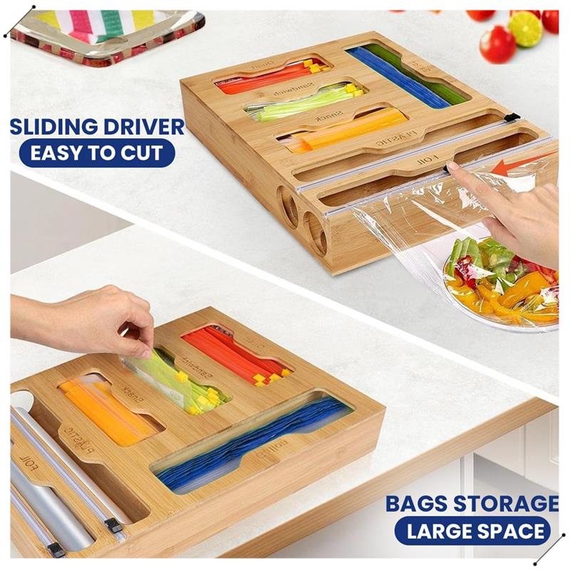 Meal Prep Organizer - 6In1 Zipper Closure Bag Organizer Bag