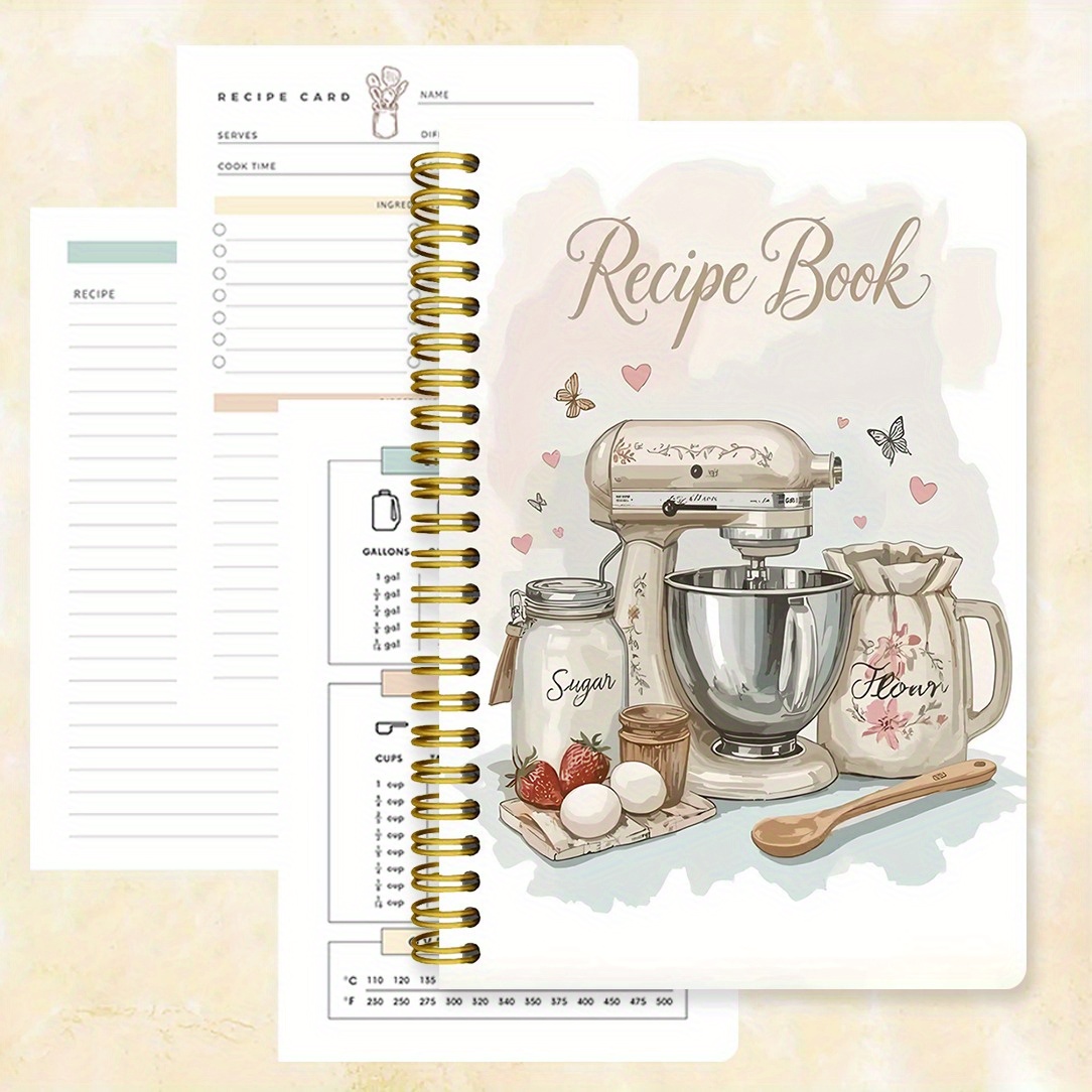 Meal Prep Book - A printed cover notebook with recipe