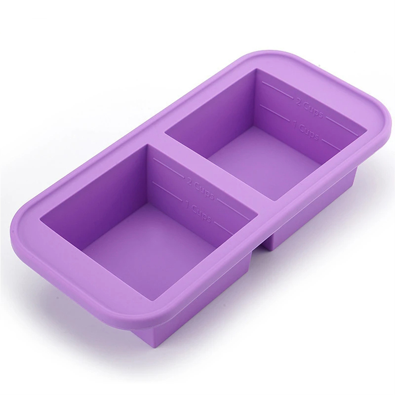 Meal Prep Oven Safe Containers - 1/2 Cup Silicone Freezer Molds with
