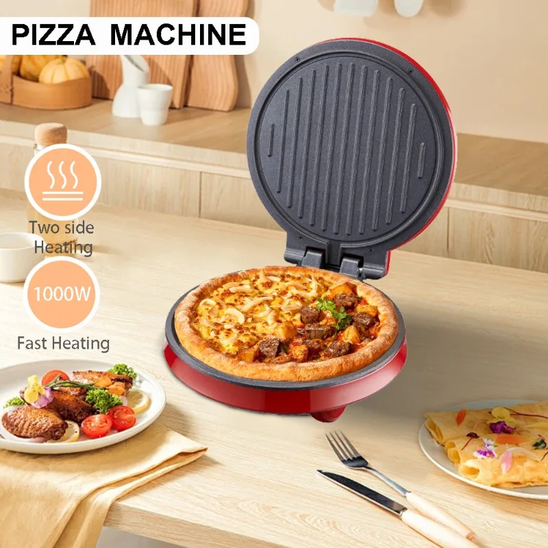 Breakfast Sandwich Press - 110V Electric Pizza Machine, Double-sided Heating