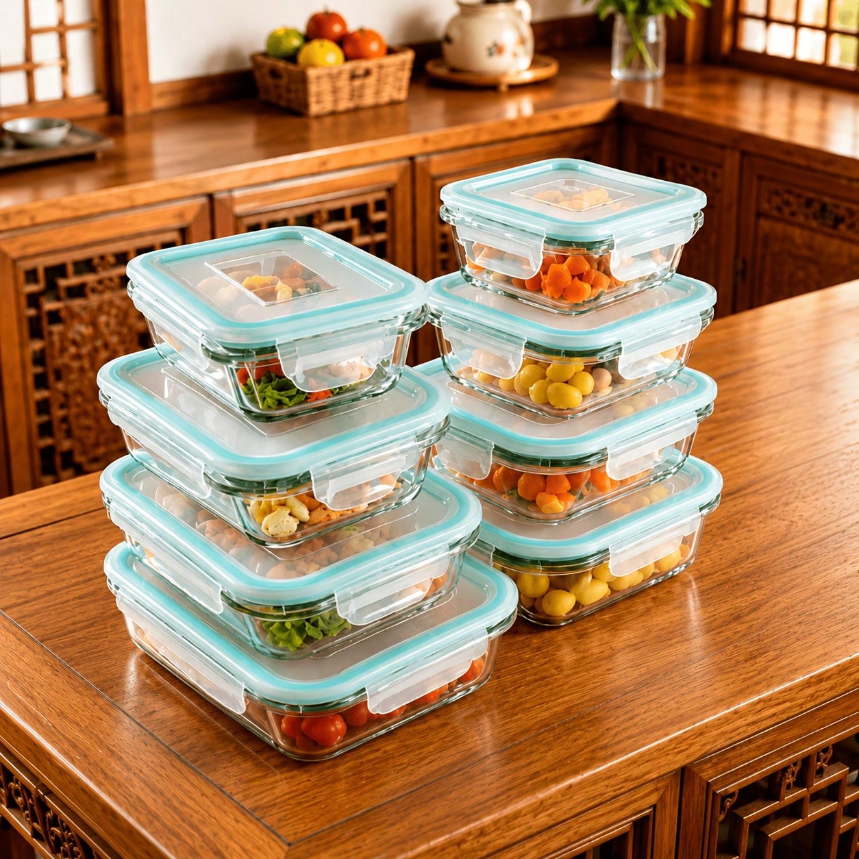Meal Prep Oven Safe Containers - Glass Food Storage Containers Sleek Modern