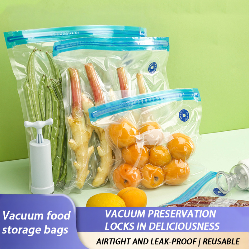 Meal Prep Ziplock - Reusable Vacuum Sealer Bags With Ziplock