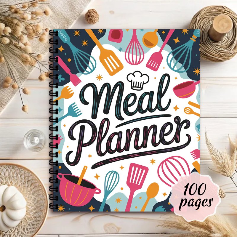 Meal Prep Book - Meal Planner Notebook, Weekly Meal Preparation