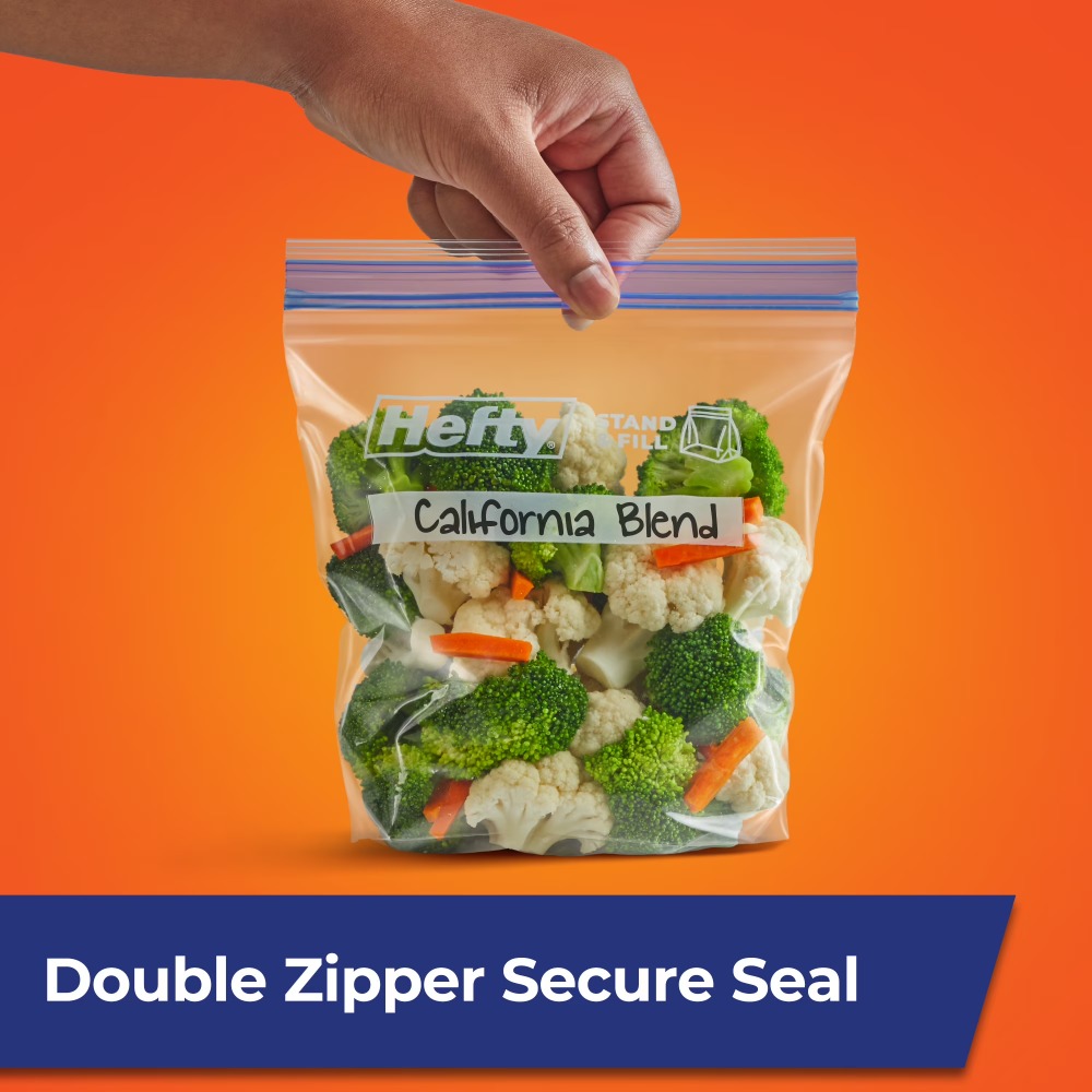Meal Prep Ziplock - 50 Count Quart Durable Press To