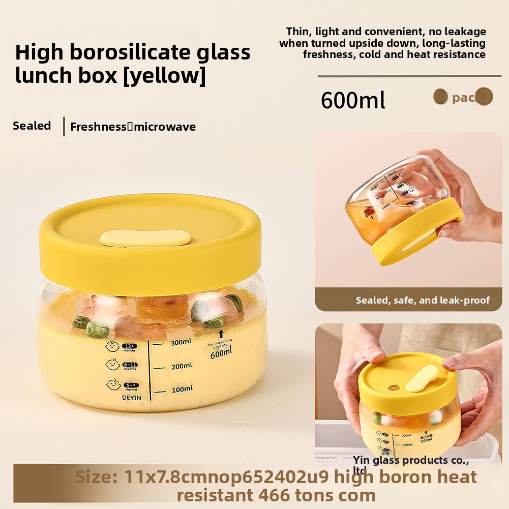 Meal Prep Glass Containers - Glass Food Storage Container Airtight Leakproof