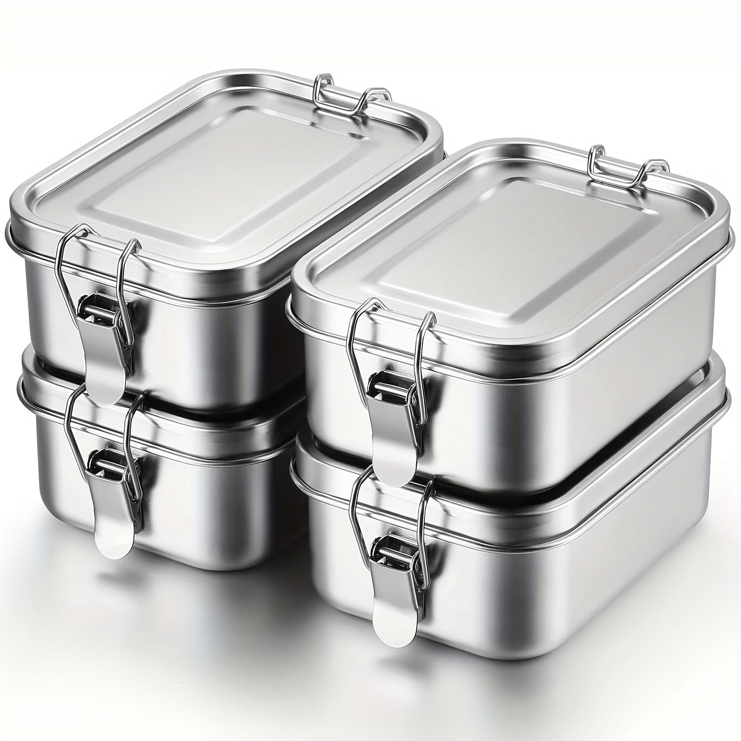 Meal Prep Oven Safe Containers - 304 Stainless Steel Insulated Square Bento