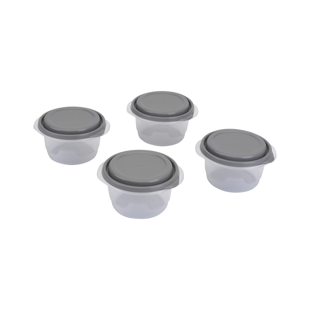 Meal Prep Organizer - BPA-Free Small Food Storage Containers 4-Pack