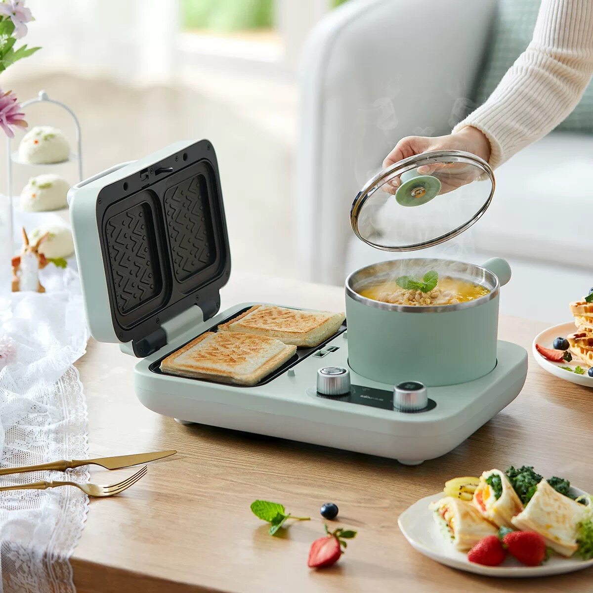 Sandwich Maker Breakfast Machi - đánh giá và giá Breakfast Sandwich Press