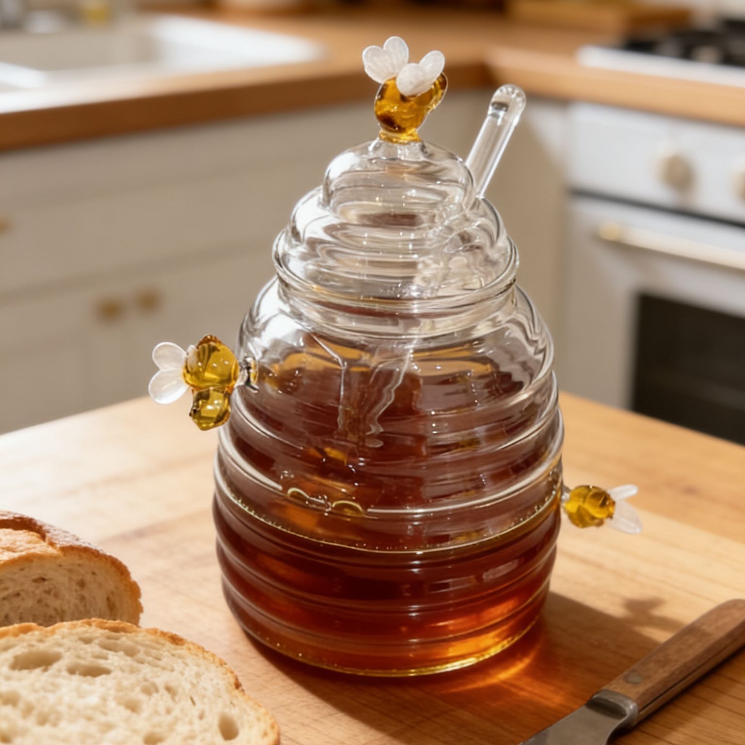 Glass Honey Jar with Dipper &  - đánh giá và giá Meal Prep Glass Containers