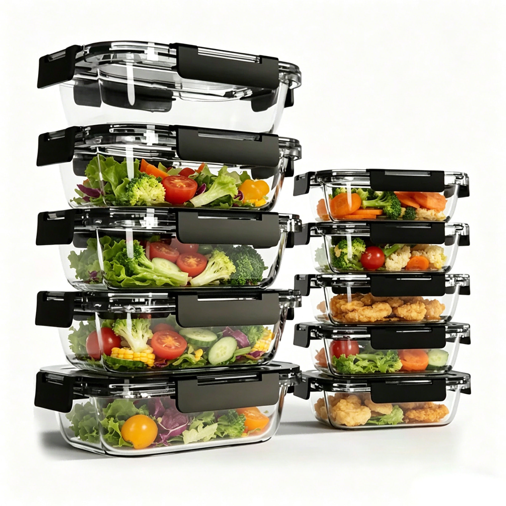 10 Pack Glass Meal Prep Contai - đánh giá và giá Meal Prep Oven Safe Containers