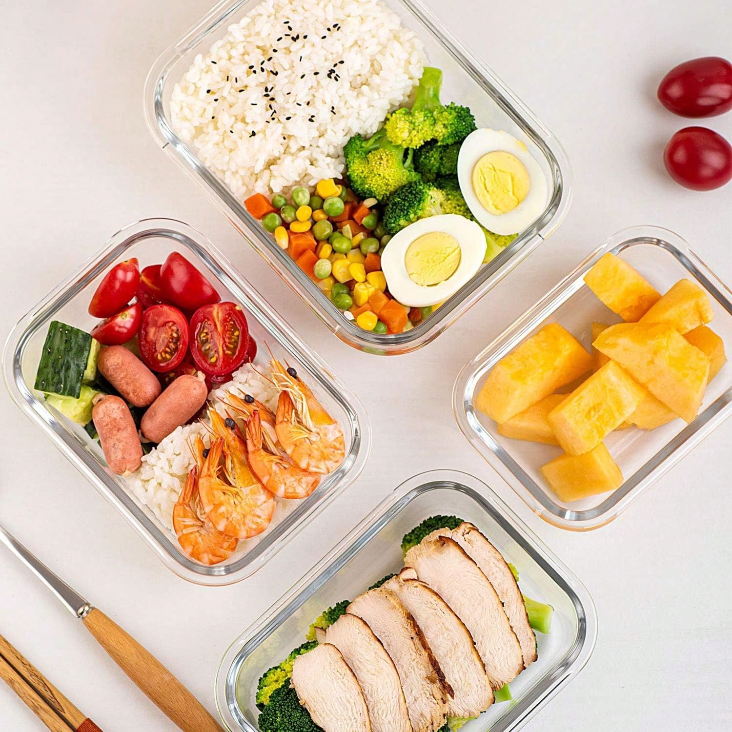 10 Pack Glass Meal Prep Contai - đánh giá và giá Meal Prep Oven Safe Containers