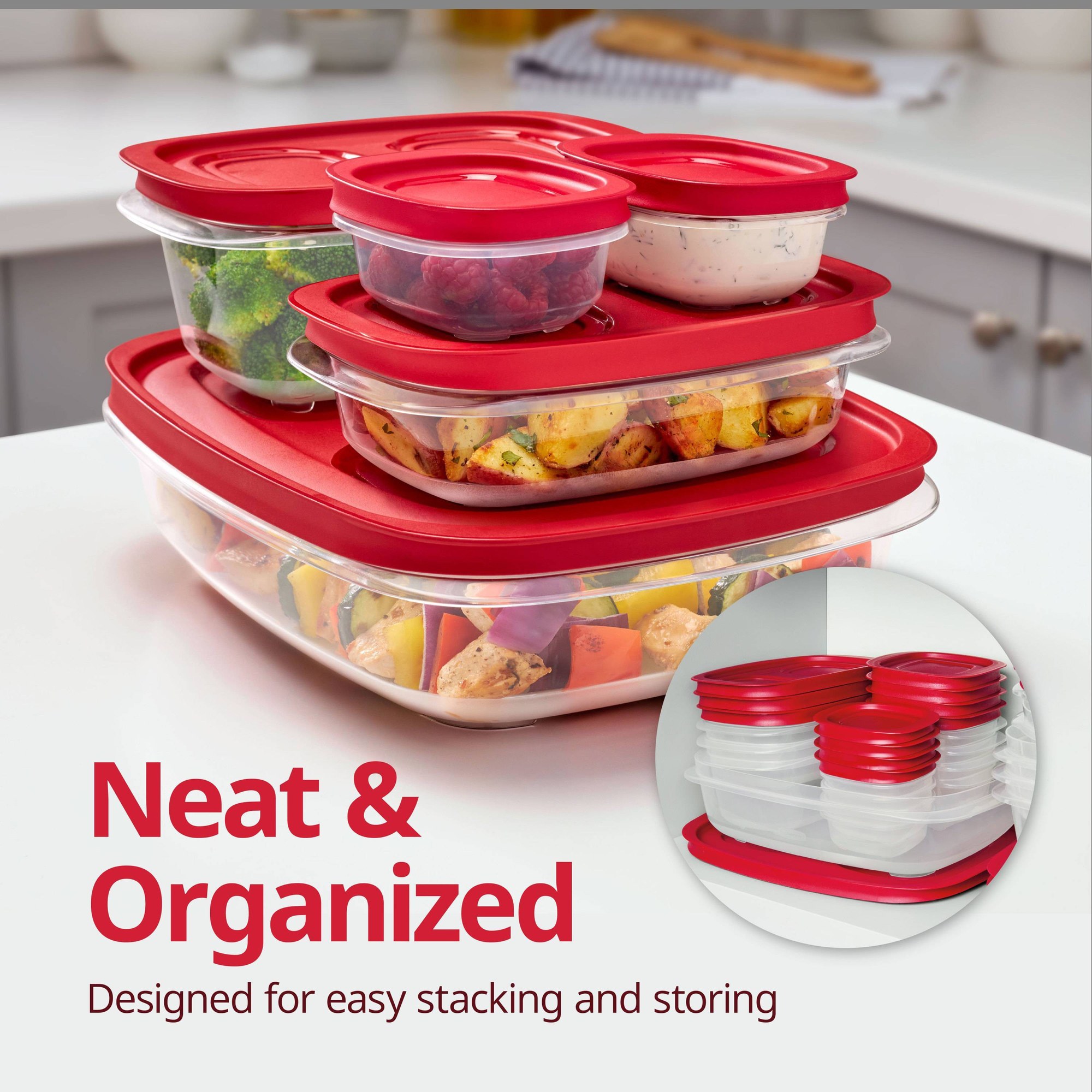 Red Rectangular Food Storage C - đánh giá và giá Meal Prep Organizer
