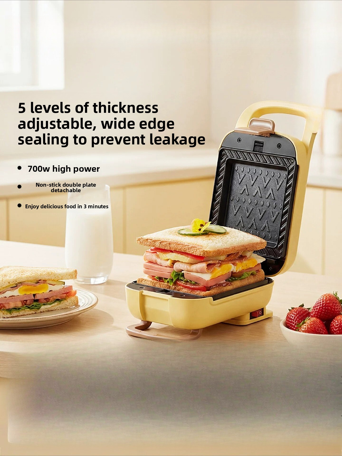 Household Thickened Hot Press  - đánh giá và giá Breakfast Sandwich Press