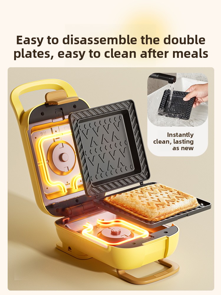 Household Thickened Hot Press  - đánh giá và giá Breakfast Sandwich Press