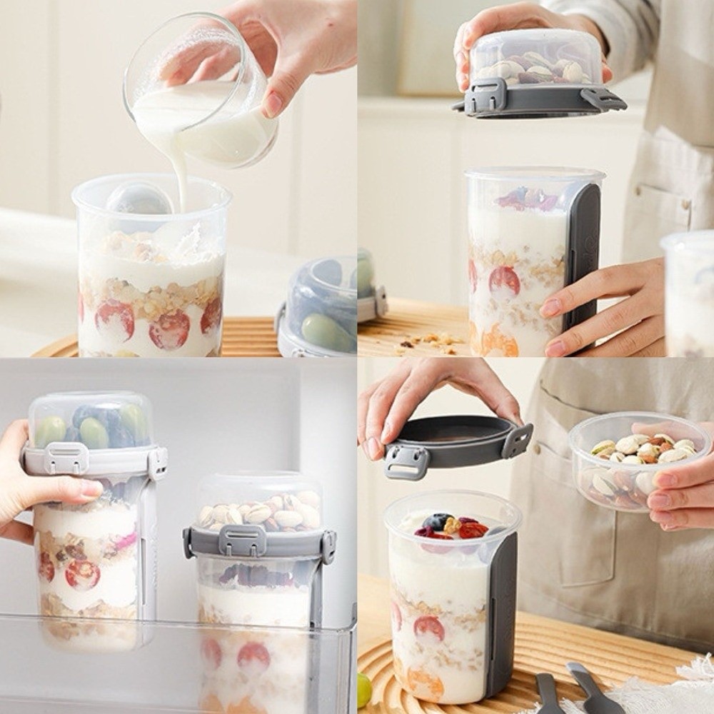 800-1000ml Yogurt Parfait Cups - đánh giá và giá Meal Prep Yogurt