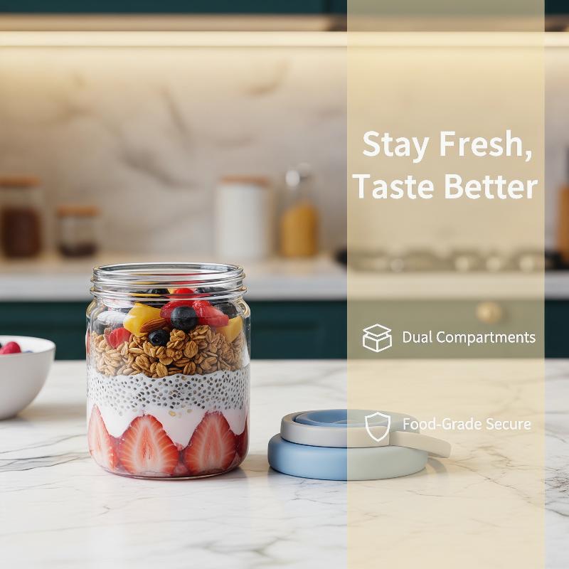 [E] Breakfast Cup Portable Oat - đánh giá và giá Meal Prep Yogurt