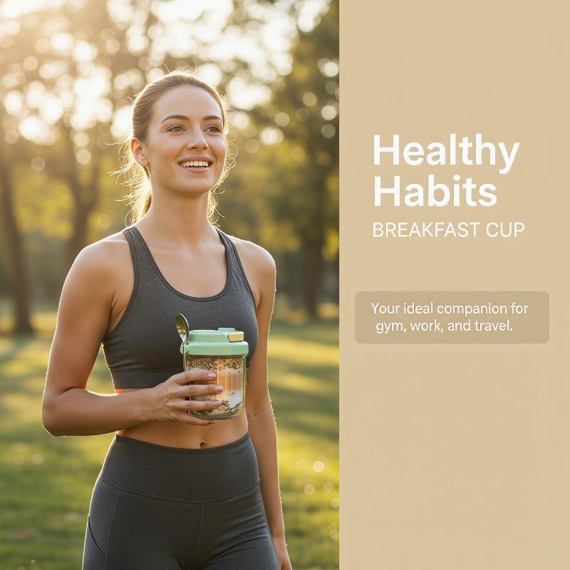 [E] Breakfast Cup Portable Oat - đánh giá và giá Meal Prep Yogurt