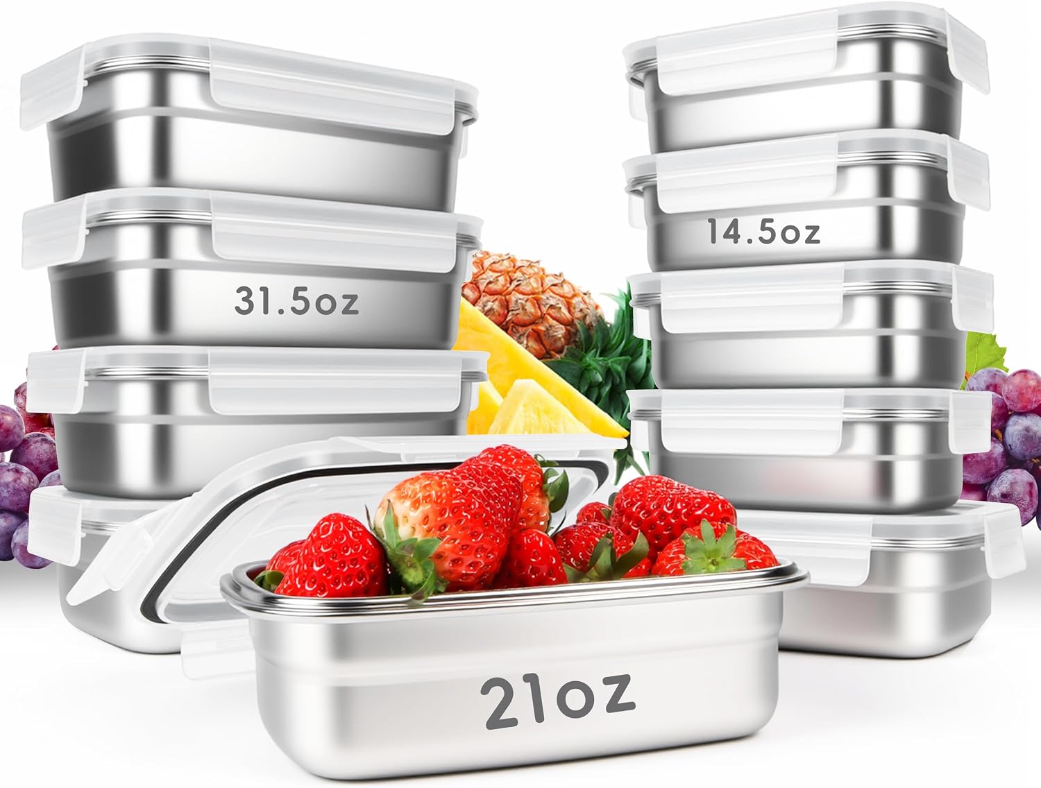 10PCS 304 Stainless Steel Food - đánh giá và giá Meal Prep Oven Safe Containers