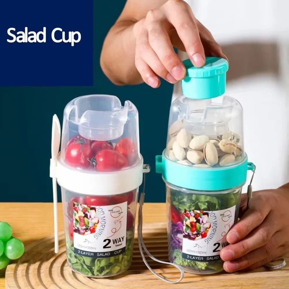 Portable Salad Cup Breakfast C - đánh giá và giá Meal Prep Glass Containers