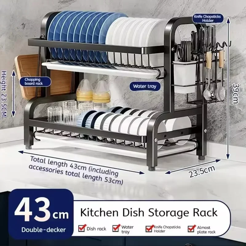 2 Tier Stainless Steel Dish Dr - đánh giá và giá Meal Prep Organizer