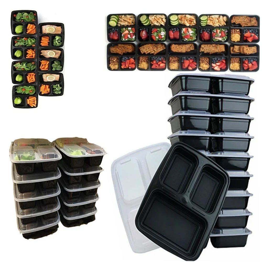 7 Pack 3 Compartment Meal Prep - đánh giá và giá Meal Prep Glass Containers