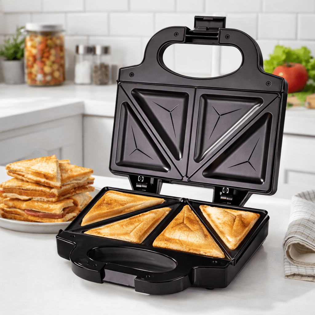 2-in-1 750W Fast Heating Sandw - đánh giá và giá Breakfast Sandwich Press