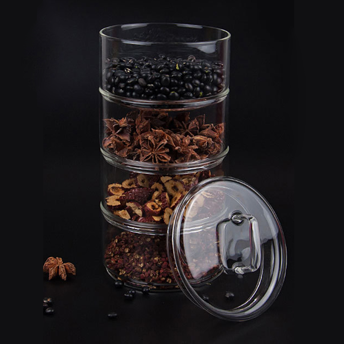 Nhiều Lớp Xếp Chồng Kính Chai  - đánh giá và giá Meal Prep Glass Containers