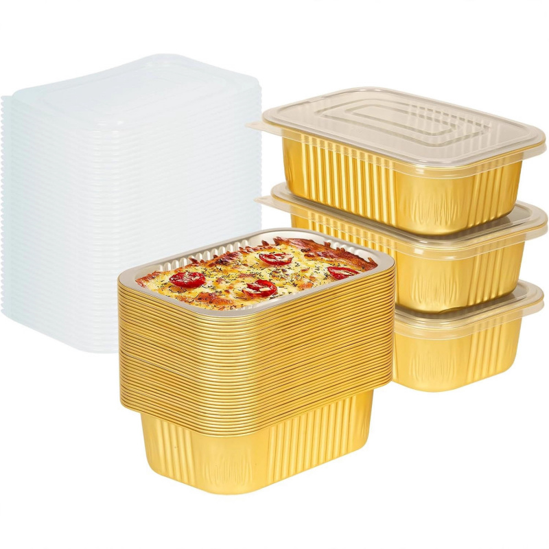【20-Count 750ml Gold Pans】Reus - đánh giá và giá Meal Prep Oven Safe Containers
