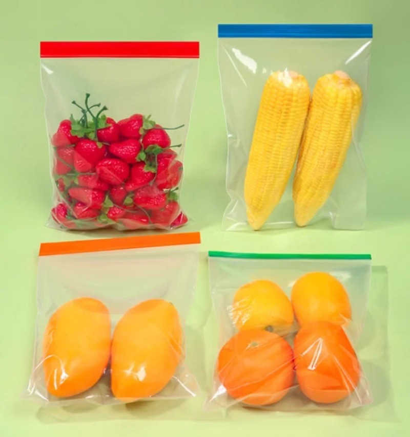 Colorful Clear PE  Zipper Stor - đánh giá và giá Meal Prep Ziplock