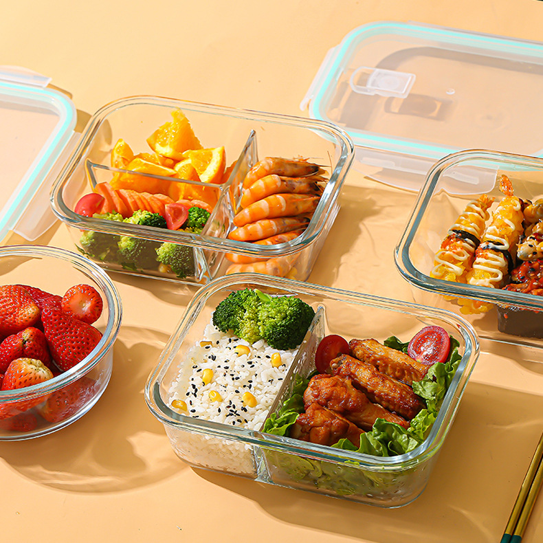 Glass Fresh-Keeping Box high B - đánh giá và giá Meal Prep Glass Containers