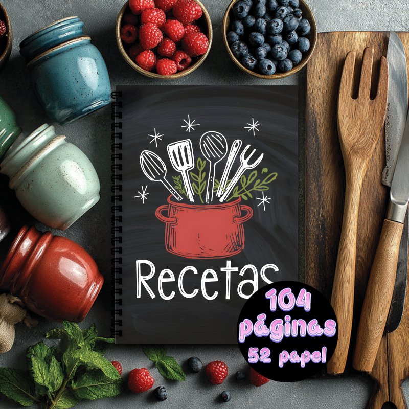 A5 Spanish Recipe Spiral Noteb - đánh giá và giá Meal Prep Book