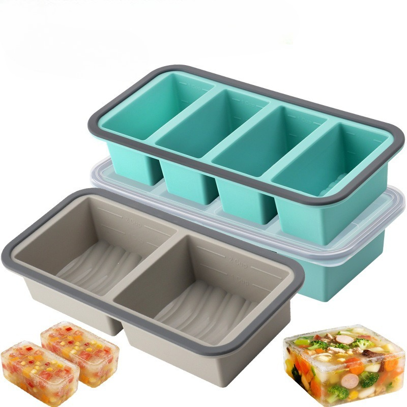 Silicone Freezer Molds Ice Cub - đánh giá và giá Meal Prep Oven Safe Containers