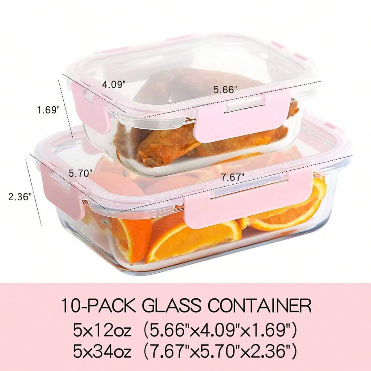 10 Pack Glass Meal Prep Contai - đánh giá và giá Meal Prep Glass Containers