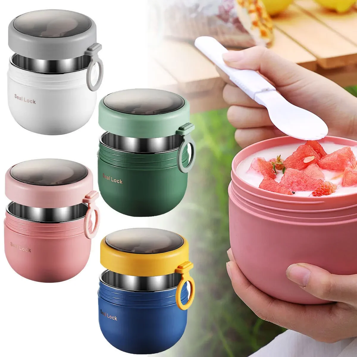 600ml/800ml  Breakfast Cups wi - đánh giá và giá Meal Prep Yogurt