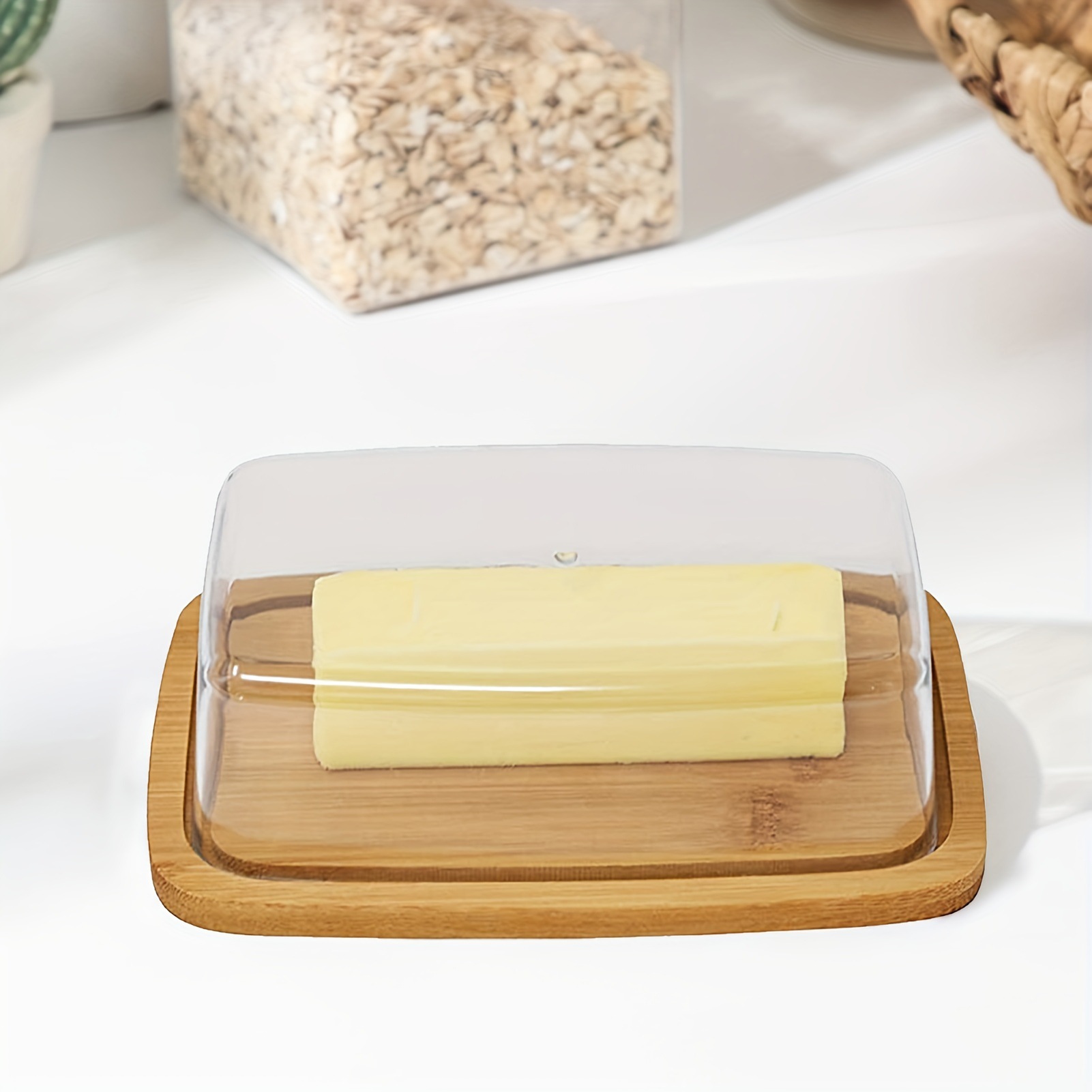 Bamboo Butter Dish Rectangular - đánh giá và giá Meal Prep Glass Containers