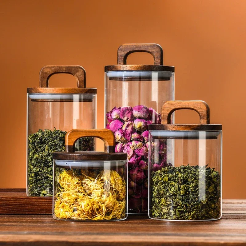 Clear Glass Jar with Bamboo Li - đánh giá và giá Meal Prep Glass Containers