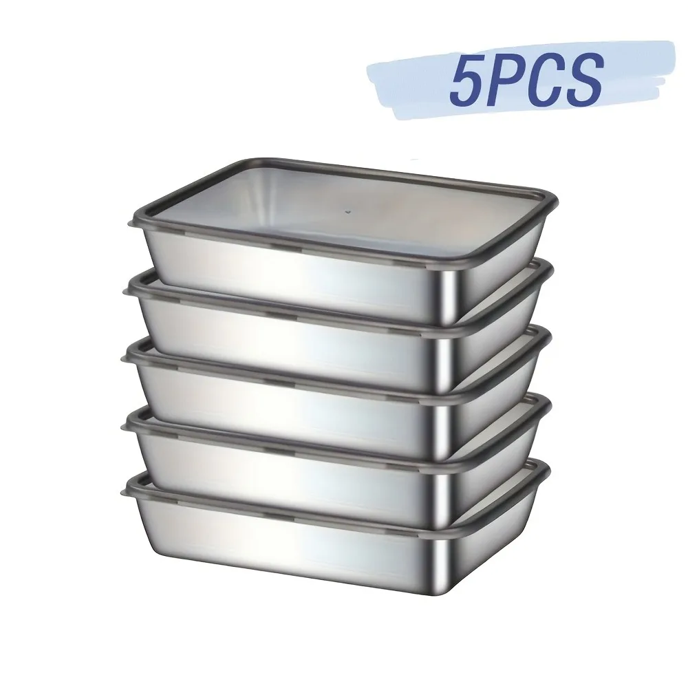 5-Piece Stainless Steel Food S - đánh giá và giá Meal Prep Organizer