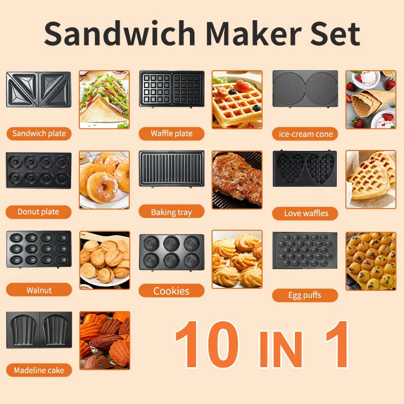 220/110V Household Appliances  - đánh giá và giá Breakfast Sandwich Press