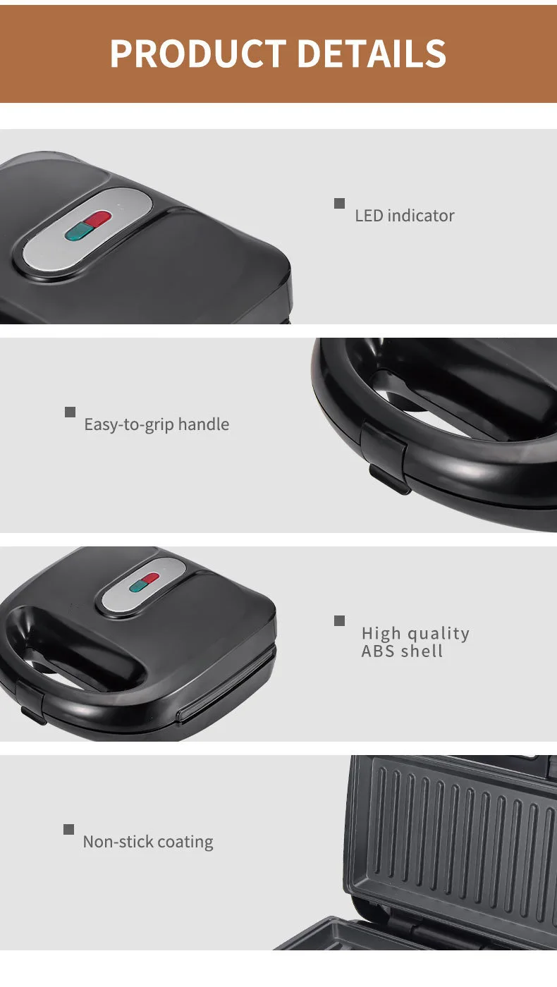 220/110V Household Appliances  - đánh giá và giá Breakfast Sandwich Press