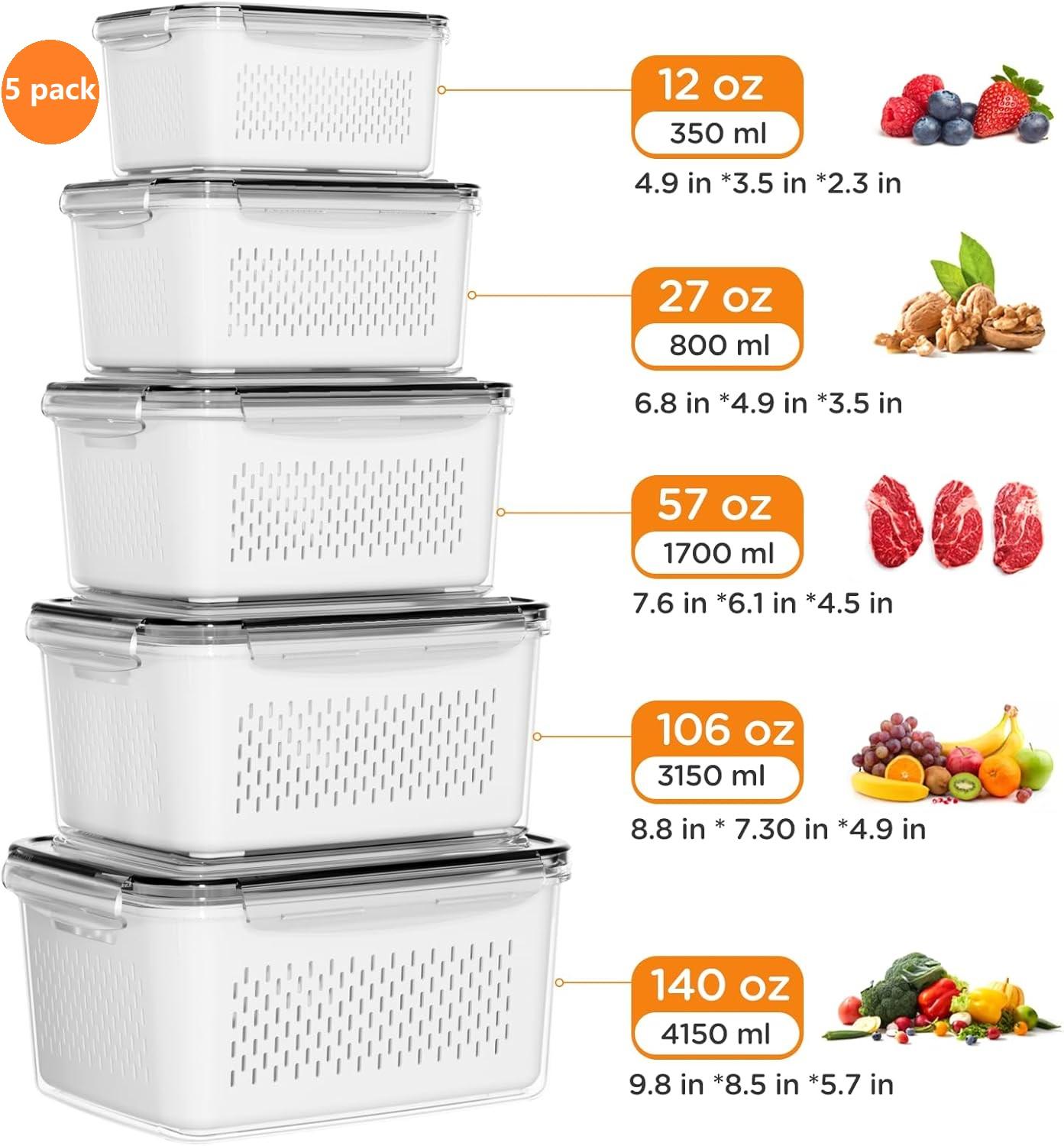 4/5/6/8Pcs Airtight Food Stora - đánh giá và giá Meal Prep Oven Safe Containers
