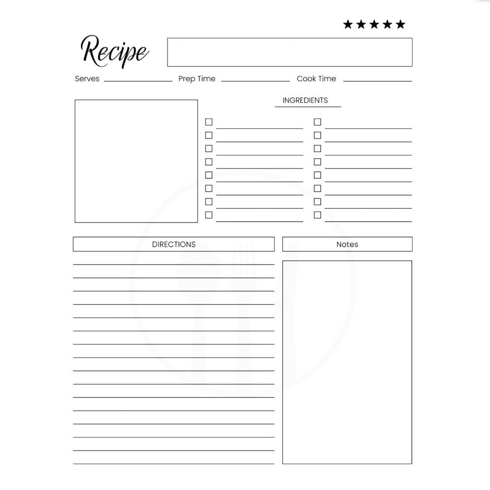 New Cartoon Recipe Notebook Sp - đánh giá và giá Meal Prep Book