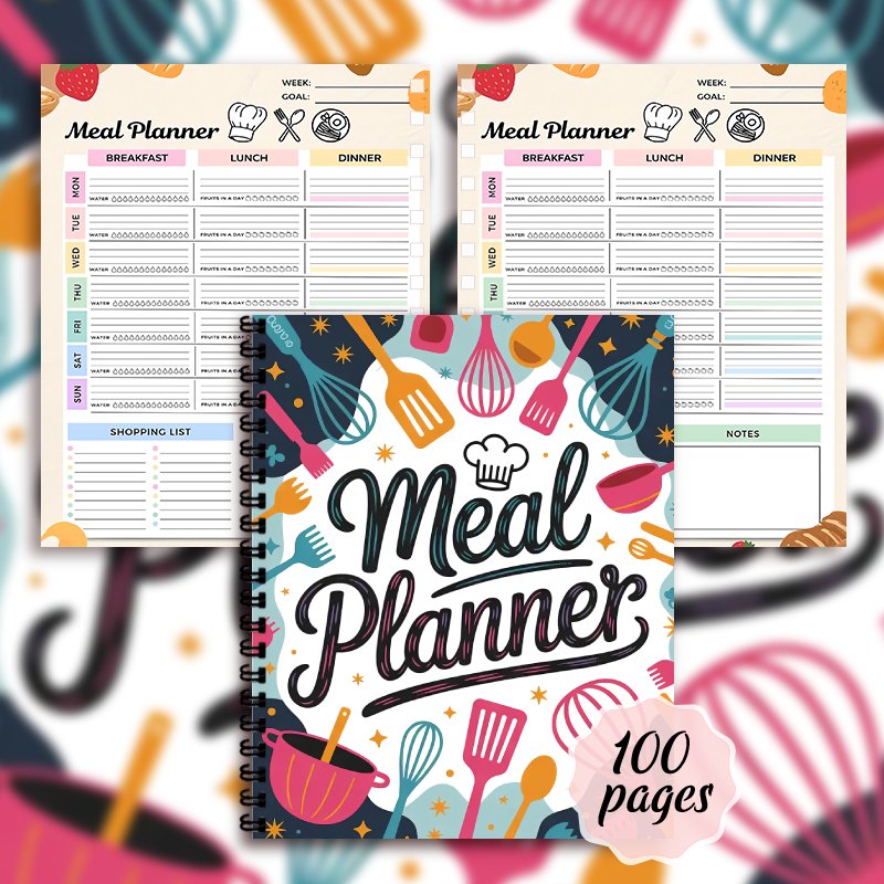 Meal Planner Notebook, Weekly  - đánh giá và giá Meal Prep Book