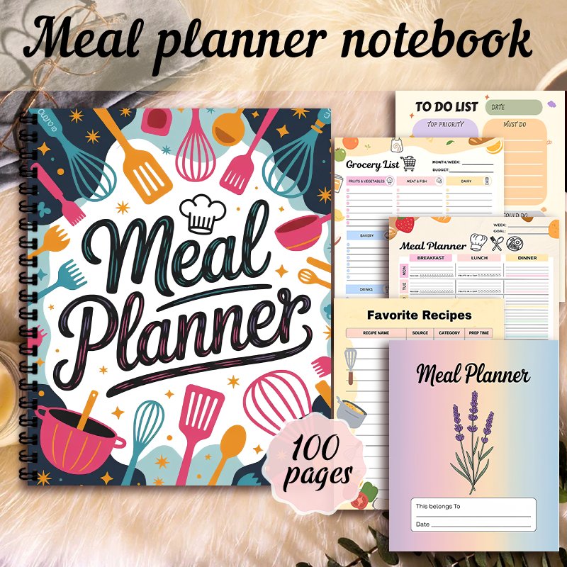 Meal Planner Notebook, Weekly  - đánh giá và giá Meal Prep Book
