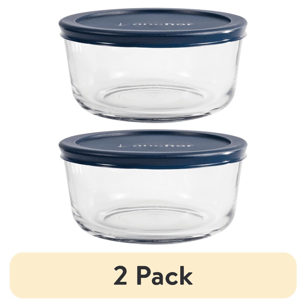 2 Pack Round Glass Food Storag - đánh giá và giá Meal Prep Oven Safe Containers