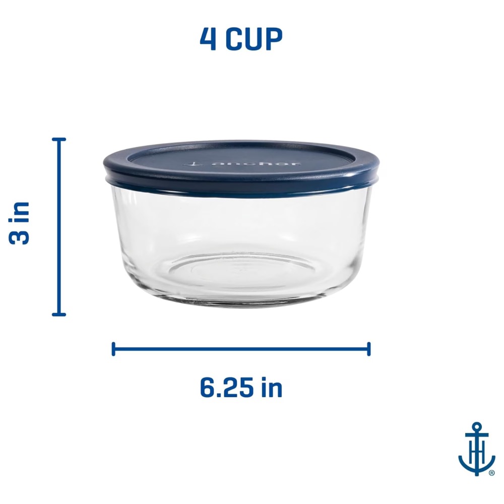 2 Pack Round Glass Food Storag - đánh giá và giá Meal Prep Oven Safe Containers