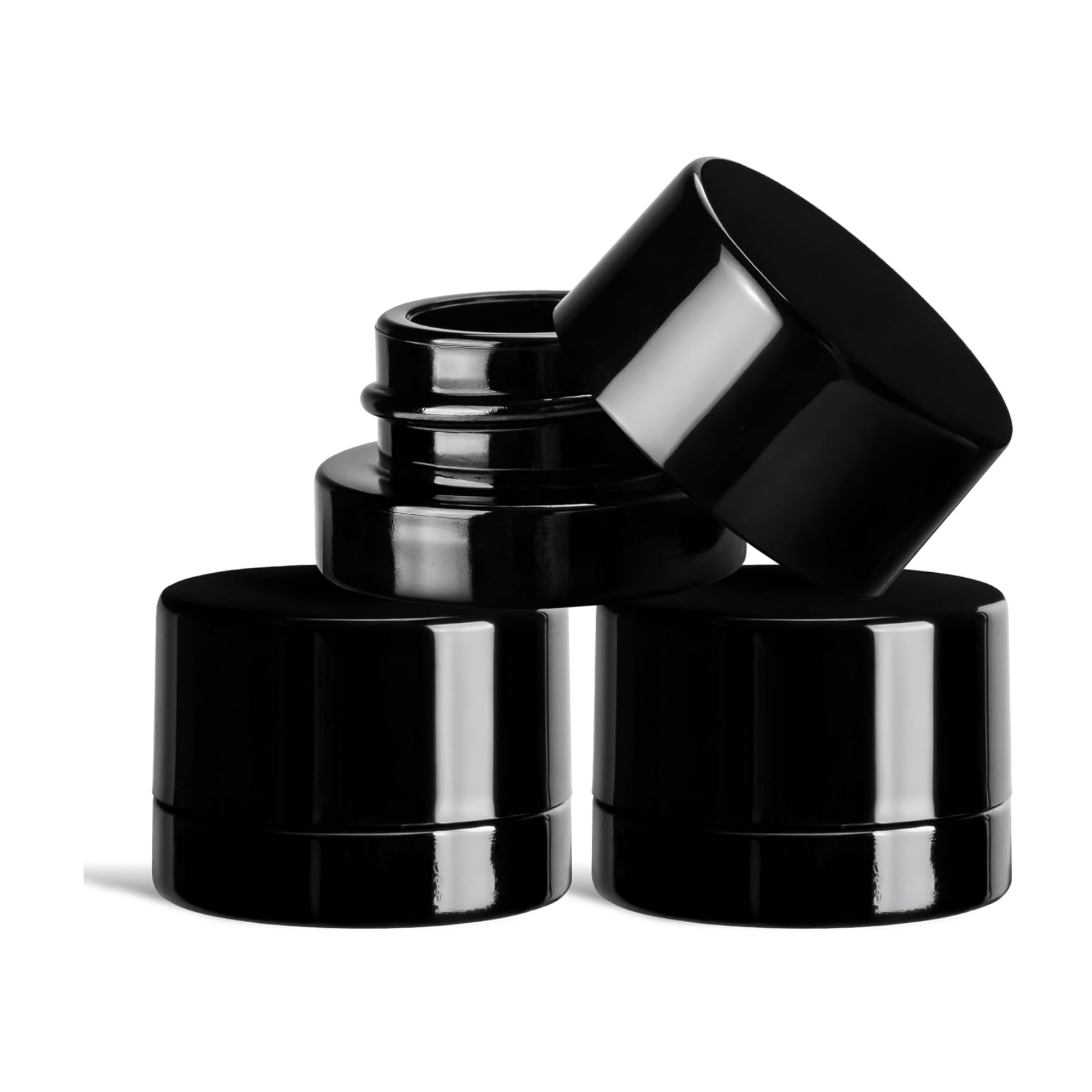 5ml Thick Black Glass Jars wit - đánh giá và giá Meal Prep Glass Containers