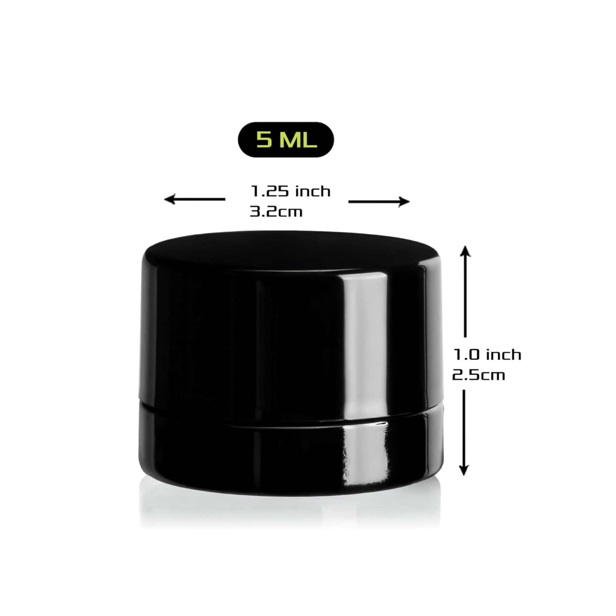 5ml Thick Black Glass Jars wit - đánh giá và giá Meal Prep Glass Containers