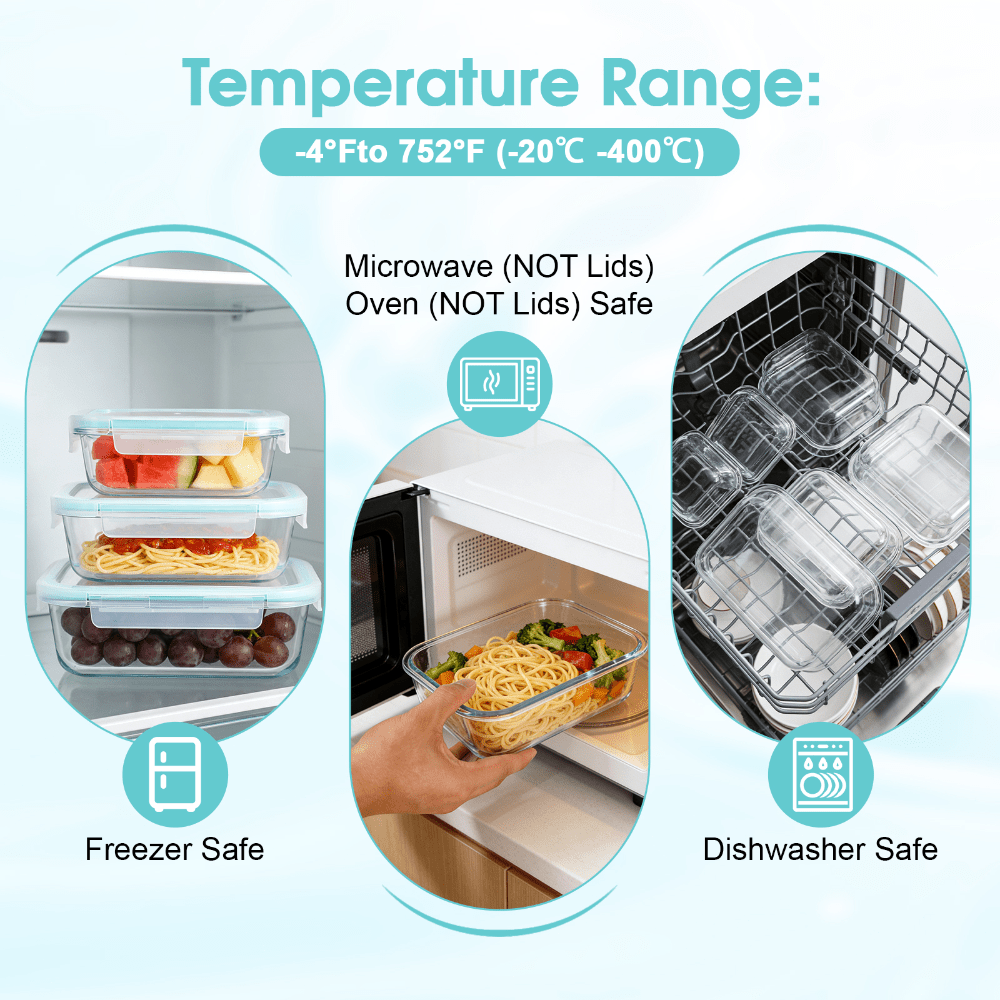 24 Pcs Glass Food Storage Cont - đánh giá và giá Meal Prep Oven Safe Containers
