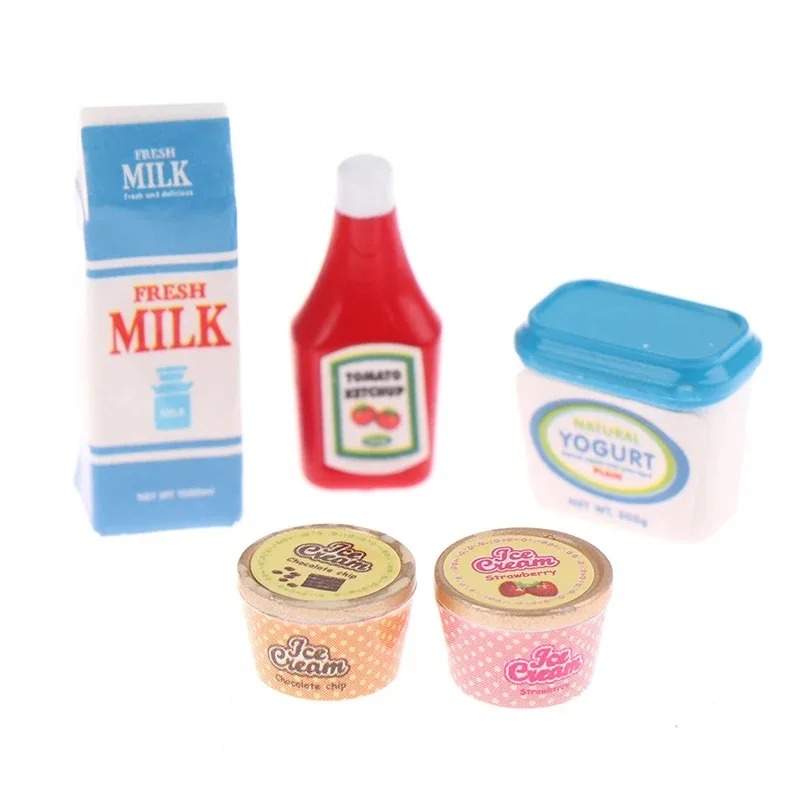 5Pcs/Set 1:12 Dollhouse Tomato - đánh giá và giá Meal Prep Yogurt