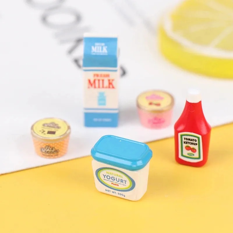 5Pcs/Set 1:12 Dollhouse Tomato - đánh giá và giá Meal Prep Yogurt
